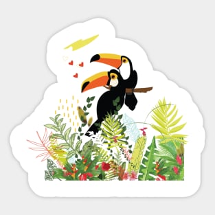 Cute toucan Tee Sticker